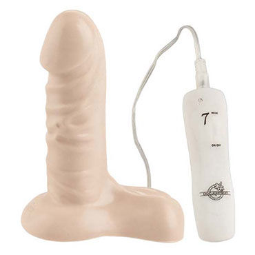 Doc Johnson Vibrating Super Cock 13 см, телесный — фото 2