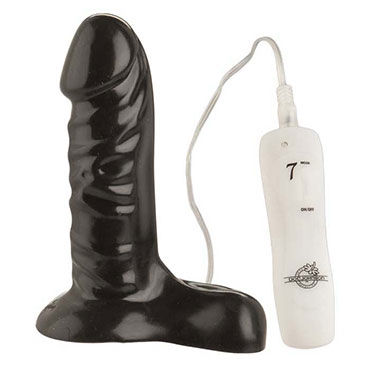Doc Johnson Vibrating Super Cock 13 см, черный — фото 2