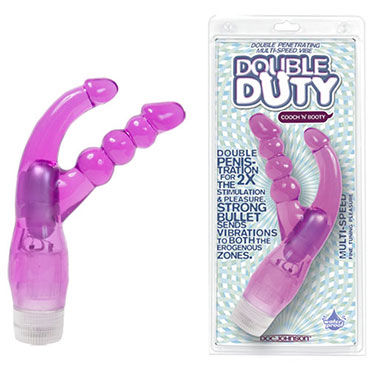 Doc Johnson Double Duty, фиолетовый — фото 1