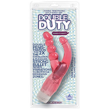 Doc Johnson Double Duty, малиновый — фото 3