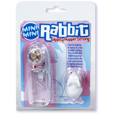 Doc Johnson Mini Rabbit, белый - Стимулятор для клитора в форме кролика - купить в секс шопе