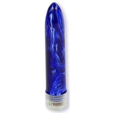Doc Johnson Vivid Swirl Marble Vibe, синий — фото 2