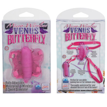 California Exotic Venus Butterfly - Водонепроницаемая вибробабочка - купить в секс шопе