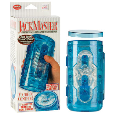 California Exotic Jack Master, синий, Премиум-мастурбатор для мужчин