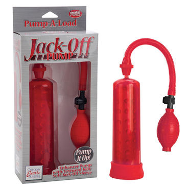 California Exotic Jack-Off Pump, красный, Вакуумная помпа с грушей