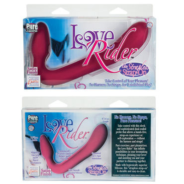 California Exotic Love Rider Stimulator, розовый - Страпон без ремней - купить в секс шопе