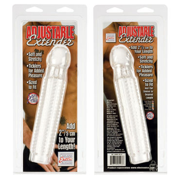 California Exotic Adjustable Extender - Насадка с мягкими шипами - купить в секс шопе