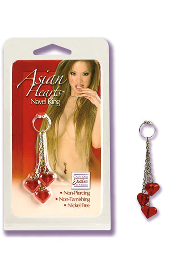 California Exotic Asian Hearts Navel Ring — фото 1