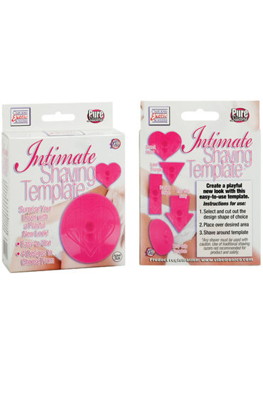 California Exotic Intimate Shaving Template, розовый - Стайлер для интимной стрижки - купить в секс шопе