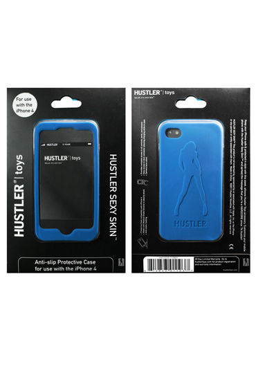 Hustler чехол, синий - Для Iphone 4, 4s - купить в секс шопе