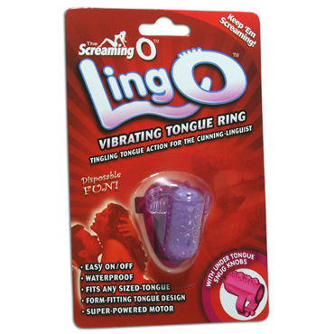 The Screaming O Ling O насадка - Вибронасадка на язык - купить в секс шопе