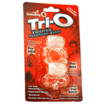 The Screaming O Trio кольцо - Виброкольцо с тройной стимуляцией - купить в секс шопе