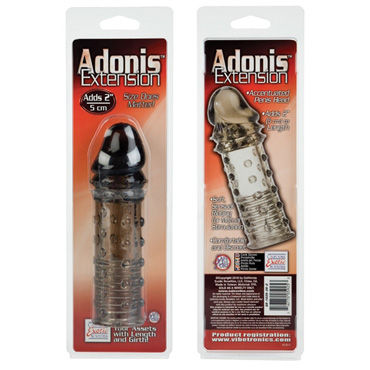 California Exotic Adonis Extension, серый - Удлиняющая насадка на пенис - купить в секс шопе