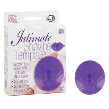 California Exotic Intimate Shaving Template, Стайлер для интимной стрижки фиолетовый