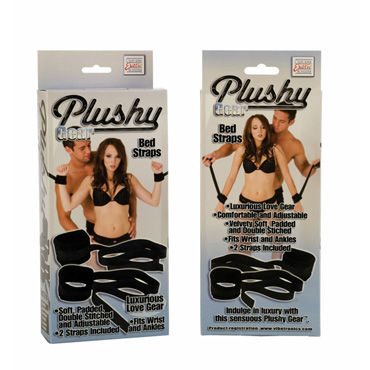 California Exotic Plushy Gear Bed Straps - Набор для привязывания - купить в секс шопе