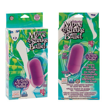 California Exotic Moven Shake, фиолетовый - Пуля с переключением скоростей по новой технологии - купить в секс шопе