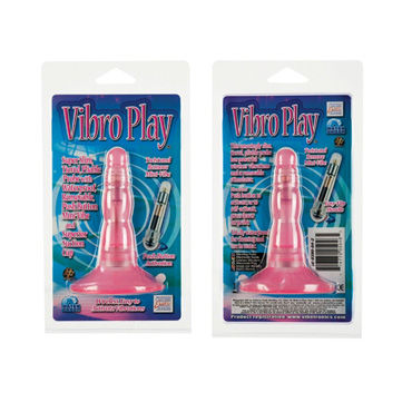 California Exotic Vibro Play Probes, розовый - Анальная вибрирующая пробочка - купить в секс шопе