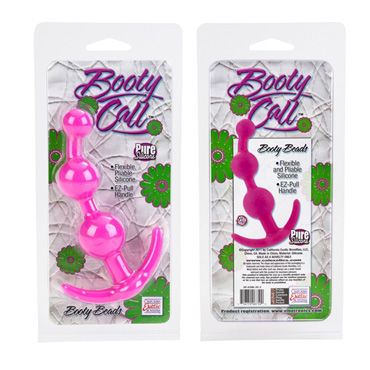 California Exotic Booty Call Booty Beads, розовый - Анальные бусы - купить в секс шопе
