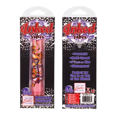 California Exotic Inked Vibes Superslims, розовый — фото 3