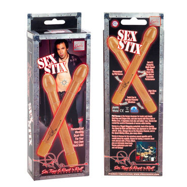 California Exotic Phil Varone Sex Stix - Два вибратора в форме барабанных палочек - купить в секс шопе