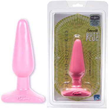 Doc Johnson Butt Plug Medium, розовая — фото 1