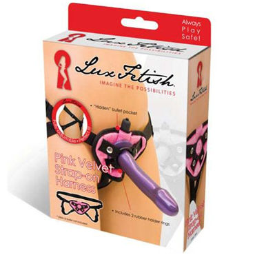 Lux Fetish трусики для страпона, розовый - Для фаллоимитаторов разного диаметра - купить в секс шопе