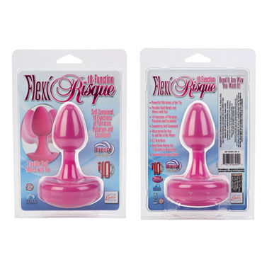 California Exotic Flexi Risque, розовая - Анальный пробка с 10 функциями - купить в секс шопе
