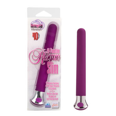 California Exotic Risque Slims, фиолетовый, Вибратор, 10 функций