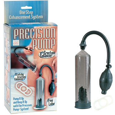California Exotic Precision Pump With Enhancer, Вакуумная помпа и эрекционное кольцо