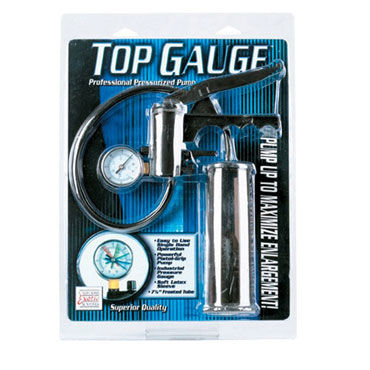 California Exotic Top Gauge Professional Pressurized Pump - Вакуумная помпа с манометром - купить в секс шопе