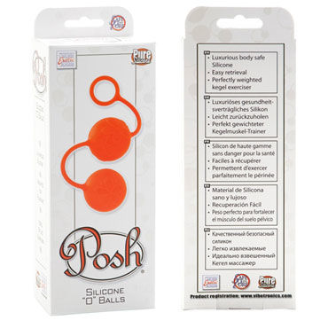 California Exotic Posh Silicone “O” Balls, оранжевый — фото 3