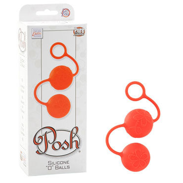 California Exotic Posh Silicone “O” Balls, оранжевый — фото 1