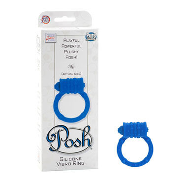California Exotic Posh Silicone Vibro Rings, синее, Эрекционное кольцо с виброэлементом