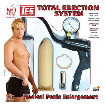Topco Sales Total Erection System - Вакуумная помпа с монометром - купить в секс шопе