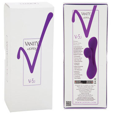 Vanity by Jopen Vr5.5 - Вибратор с двойной стимуляцией - купить в секс шопе