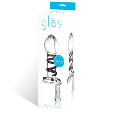 Glas Black Ice Juicer - Стеклянная анальная пробка - купить в секс шопе