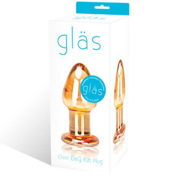 Glas Over Easy - Стеклянная анальная пробка - купить в секс шопе