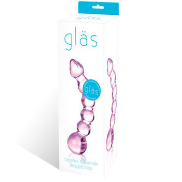 Glas Sapphire Sidewinder - Анальный фаллоимитатор из стекла - купить в секс шопе