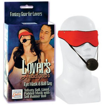 California Exotic Lovers Headgear, Маска на глаза и кляп в рот