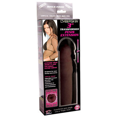 Topco Penis Extension, шоколадный - Реалистичная насадка на пенис - купить в секс шопе