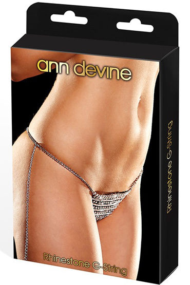 Ann Devine Phinestone G-String - Трусики-стринги из кристаллов - купить в секс шопе