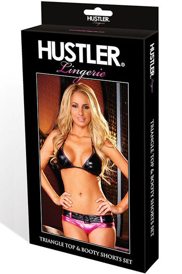 Hustler комплект, Блестящий лиф и трусики и другие товары Hustler с фото
