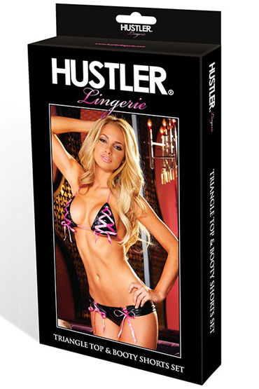 Hustler комплект, Лиф и трусики со шнуровкой и другие товары Hustler с фото