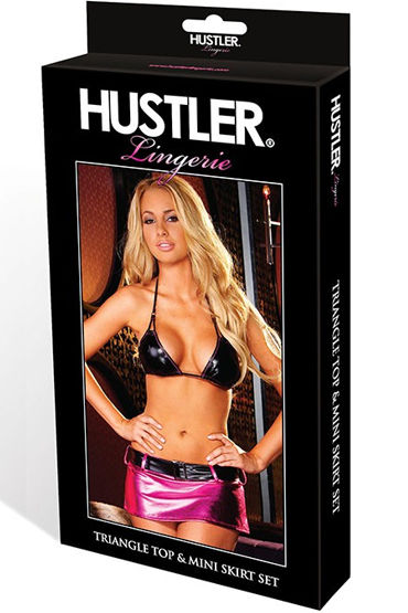 Hustler комплект, Блестящий лиф и юбочка и другие товары Hustler с фото