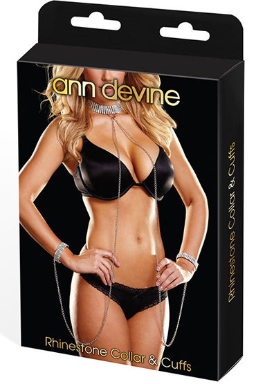 Ann Devine Love Slave, серебристый - Ожерелье и браслеты - купить в секс шопе