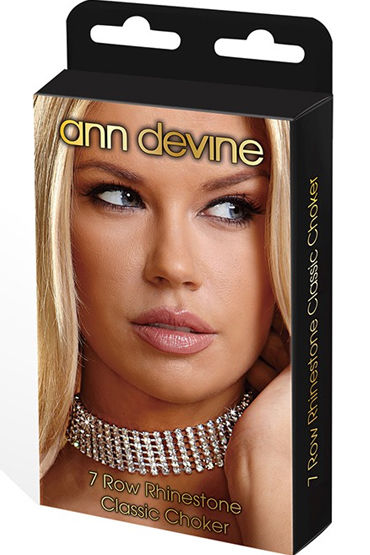 Ann Devine Rhinestone Classic Choker, серебристый — фото 2