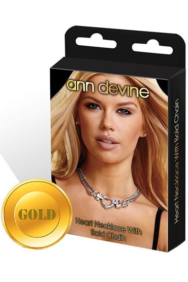 Ann Devine Heart Necklace, золотой, Колье с подвеской-сердцем