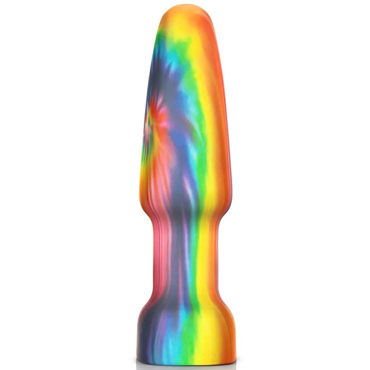 b-Vibe Peace & Love Tie-Dye, разноцветная - Набор с анальной пробкой с эффектом римминга - купить в секс шопе