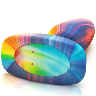 b-Vibe Peace & Love Tie-Dye, разноцветная, Набор с анальной пробкой с эффектом римминга и другие товары B-Vibe с фото