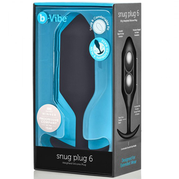 Новинка раздела Секс игрушки - b-Vibe Snug Plug 6, черная
